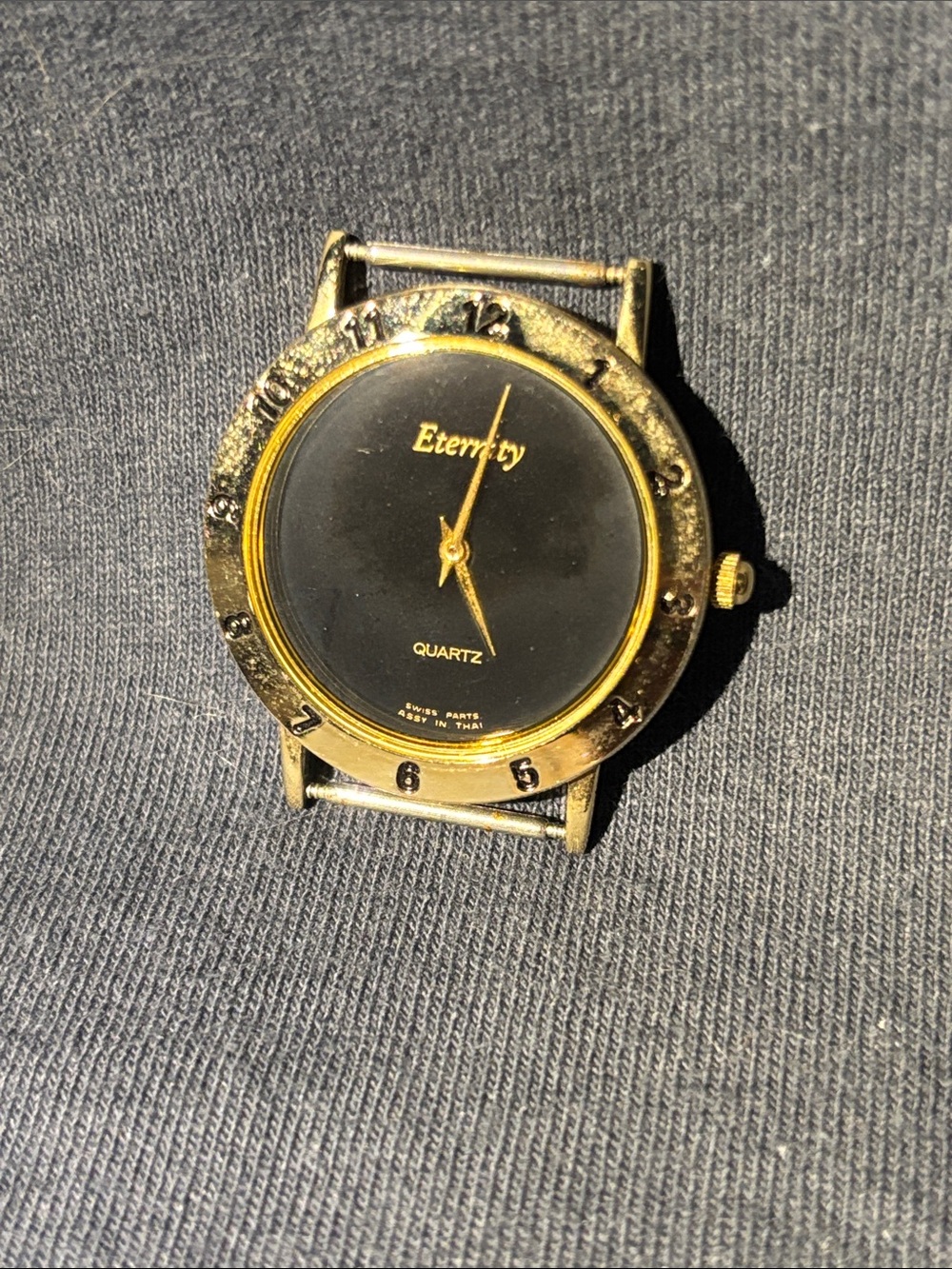 Gold and Black Quartz Watch - Classic Dress Style